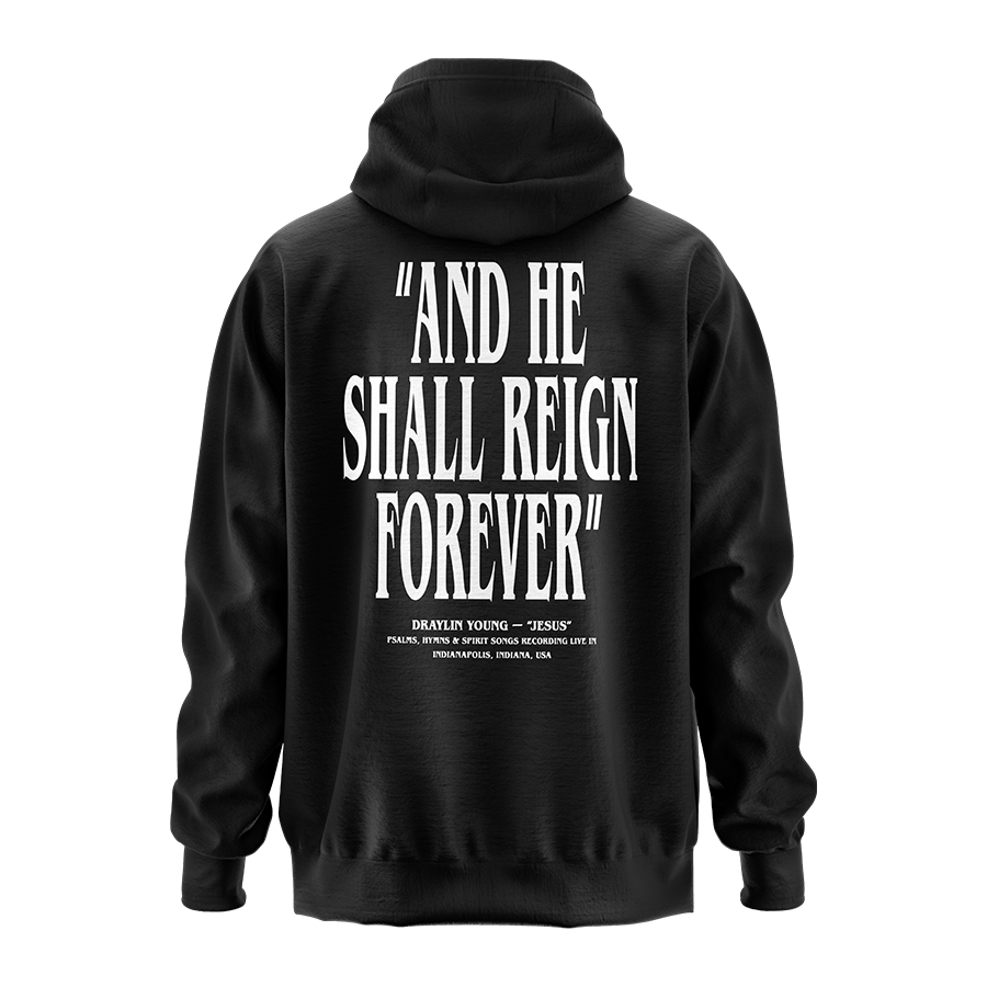 JESUS Pullover Hoodie - Black