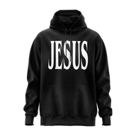 JESUS Pullover Hoodie - Black