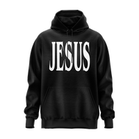 JESUS Pullover Hoodie - Black